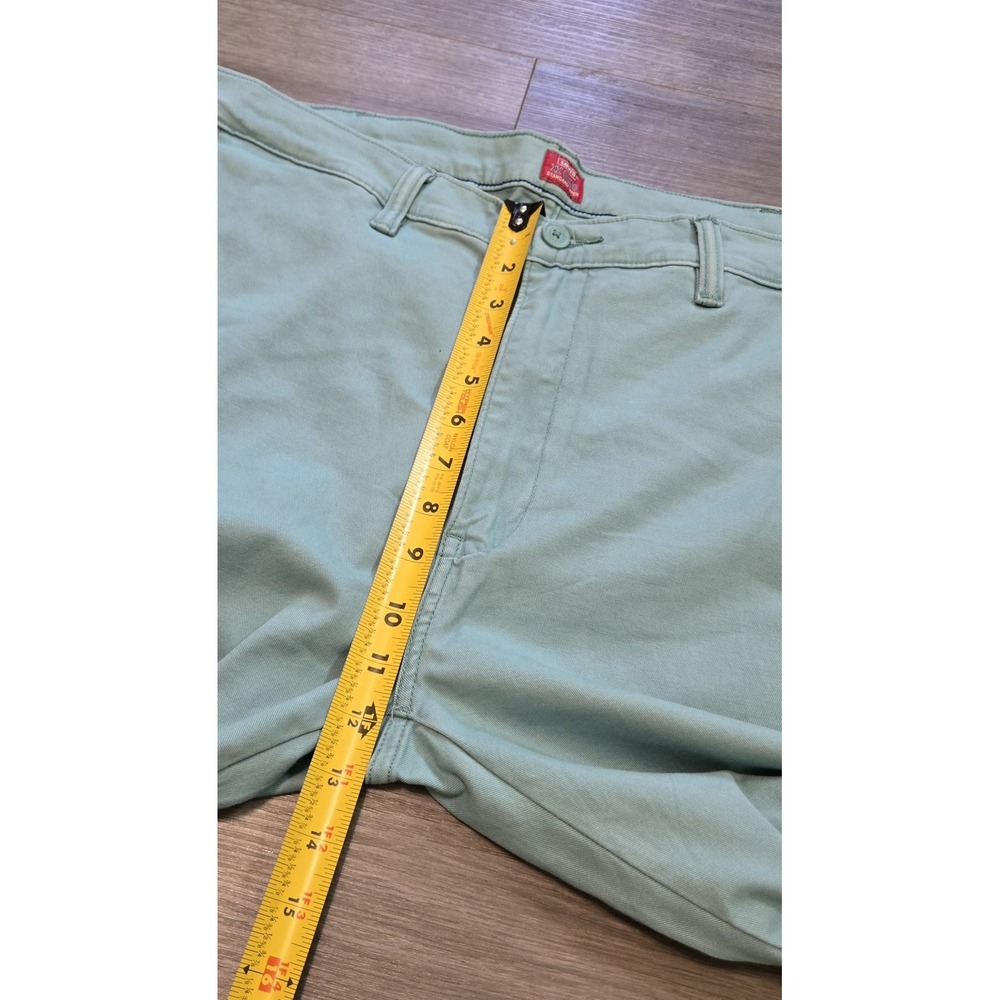 Levis XX Chino Pants Men 38X32 Mint Green Standard Taper Casual Red Tab Stretch - Picture 12 of 14